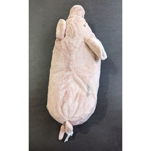 IKEA Pig plush stuffed animal toy 14" pink gray spots sewn eyes - Picture 5 of 9